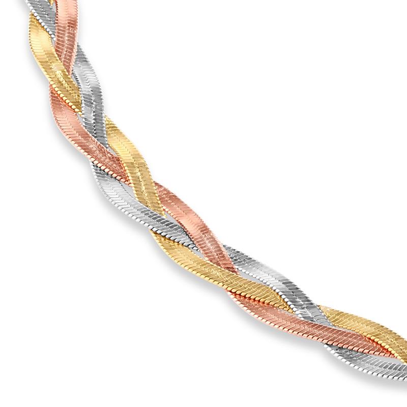 Tri-Color Stainless Steel Necklace